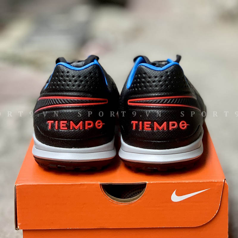 Nike Tiempo Legend 8 Pro TF Black x Prism - Black/Siren Red/Lite Photo Blue - AT6136-090